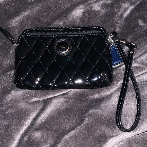 Coach Handbags - Coach Black Wristlet